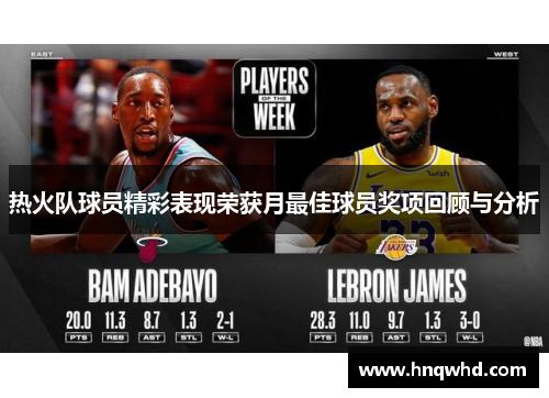 热火队球员精彩表现荣获月最佳球员奖项回顾与分析